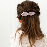 Ribbon barrette / lavender