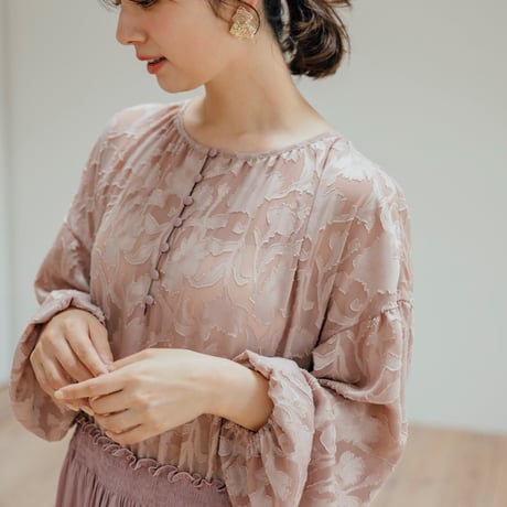 ladies Docking dress / dusty pink flower