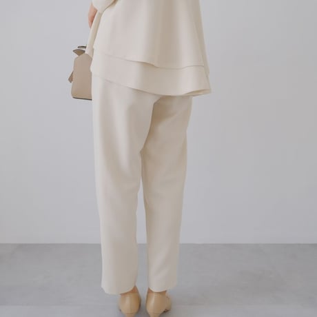 ladies Ceremony double flare blouse / cream