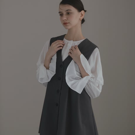 ladies Gilet / charcoal