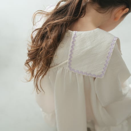 Long sailor dress / Cream