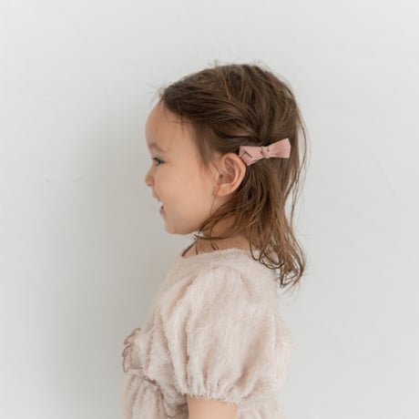 Suede ribbon pin 2 pc set / S size