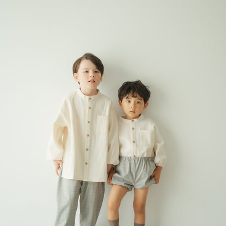 Pumpkin pants (normal) / Quiet gray check