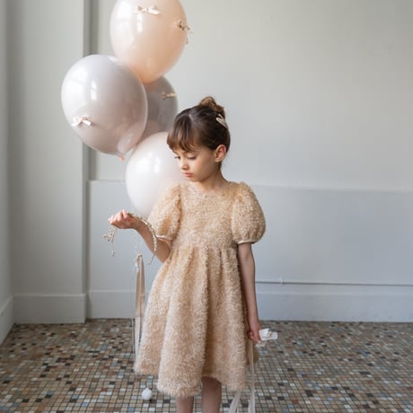 Anniversary dress / pink beige