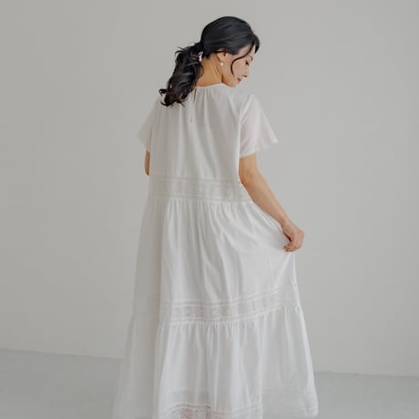 ladies Kouglof dress / White