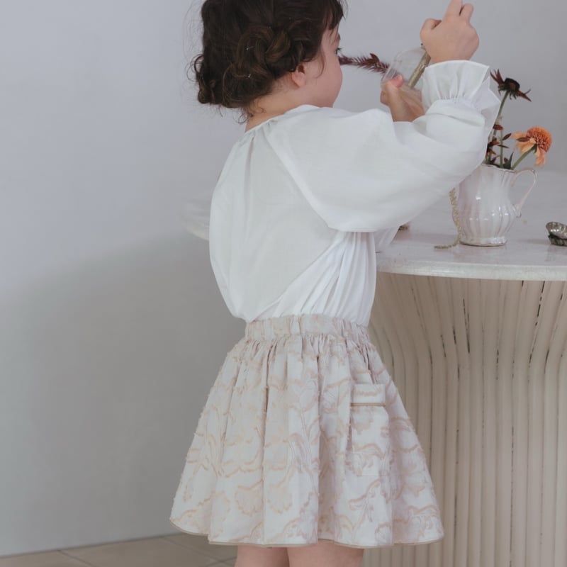 試着のみタグ付き　TEA & CAKE jumper skirt　ベージュ Jumper skirt / herringbone | june -little closet-