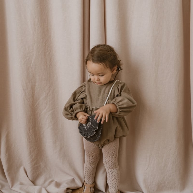 Ange rompers / cocoa | june -little closet-