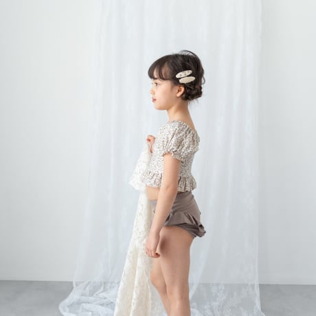 Swim wear - Frill / earth flower