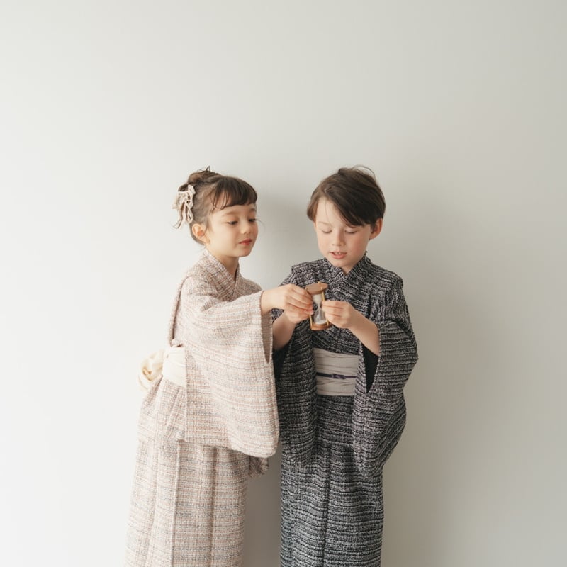Yukata / Summer tweed - Pink | june -little clo