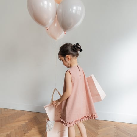 Cloudy dress / coral