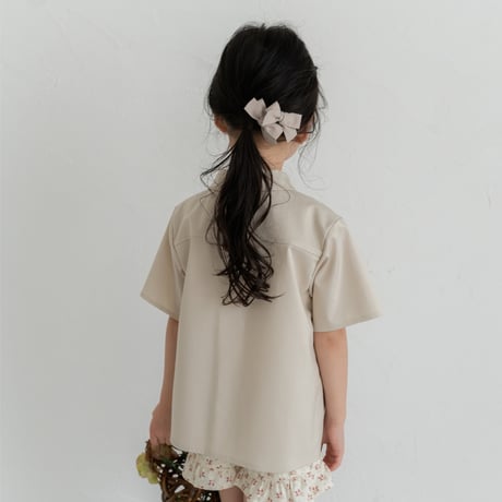 Suede ribbon pin 2 pc set / M size
