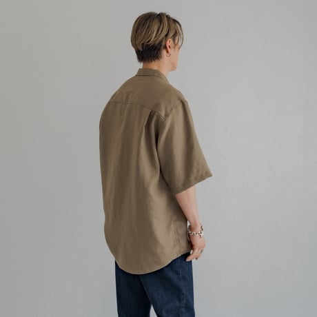 Mens Summer shirt / Sand brown