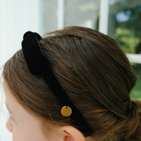 Ribbon head band / black