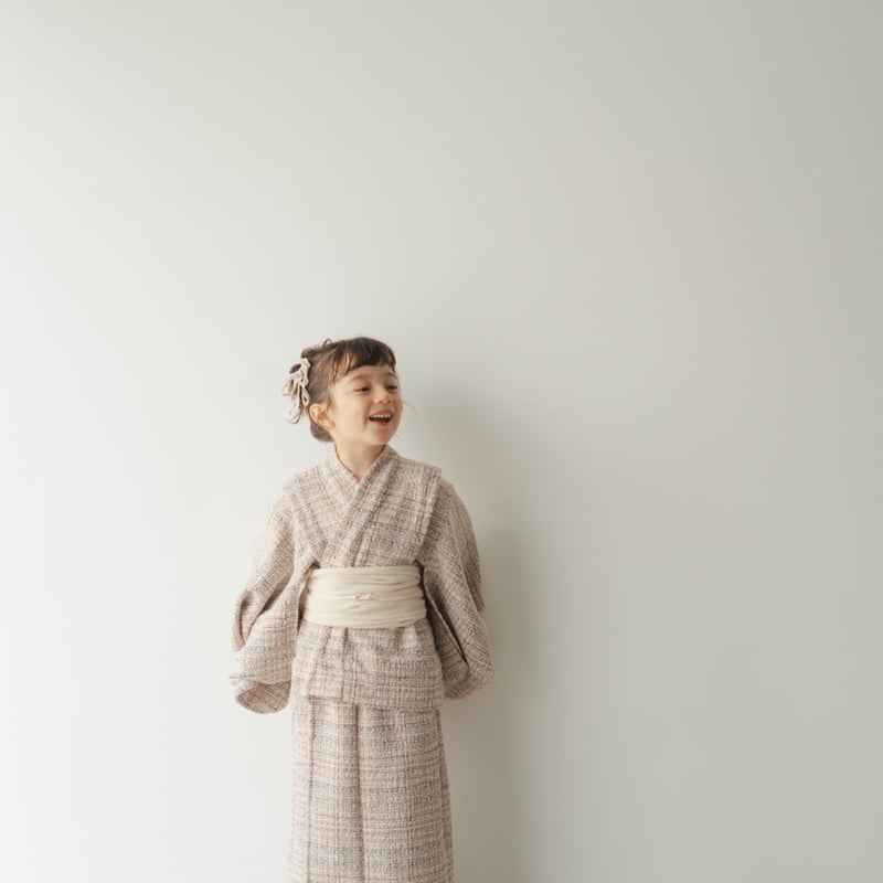 Yukata / Summer tweed - Pink | june -little clo