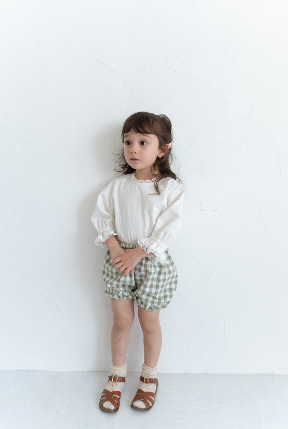 Pumpkin pants / sage gingham | june -little clo Pumpkin pants / sage gingham | june -little clo