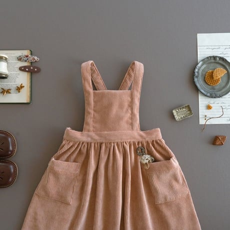 Apron dress / peach