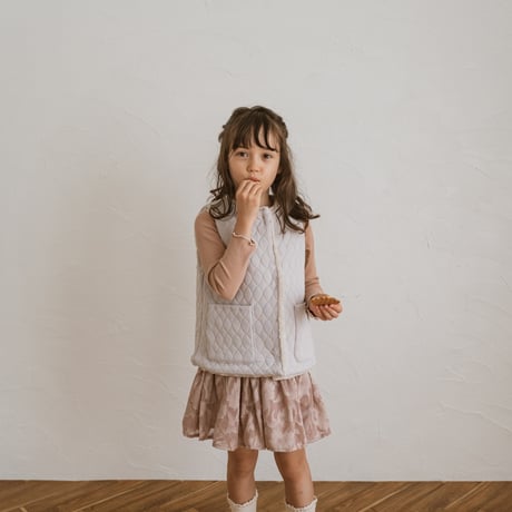 kids Gather skirt / dusty pink flower
