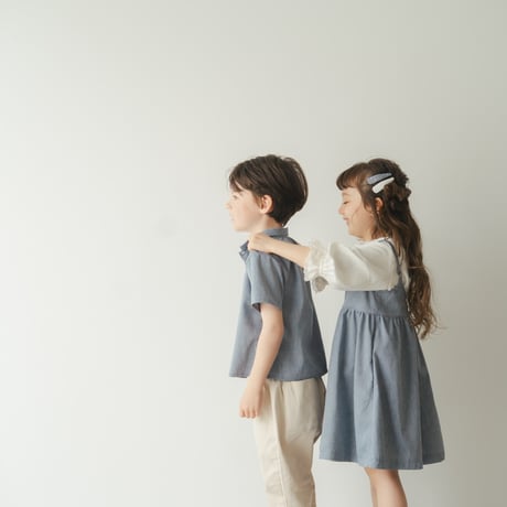 Camisole dress / Washed denim