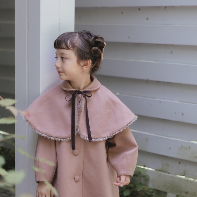 Doll cape coat / old rose | june -little closet-