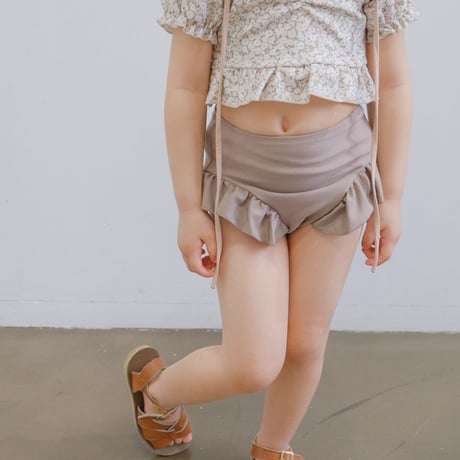 Swim wear - Frill / earth flower