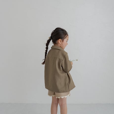kids Summer shirt / Sand brown