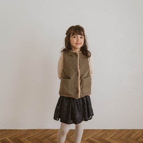 kids Gather skirt / navy flower