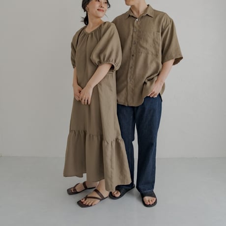 ladies Summer dress / Sand brown