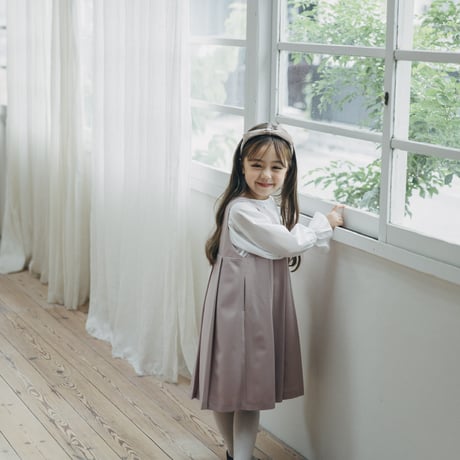 kids Wide jumper skirt / pink