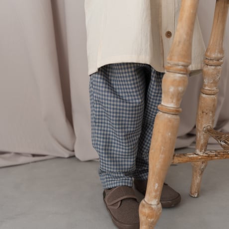 Sarrouel pants / blue check