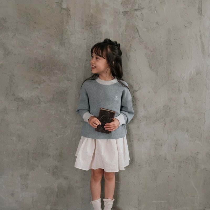 kids Gather skirt / cream | june -little closet-