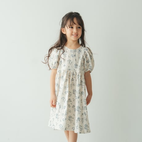 Summer cinnamon dress / Pale bloom