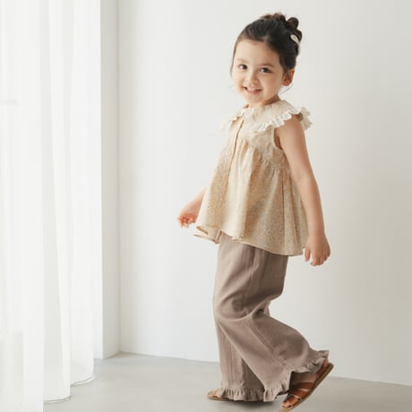 Frill sabrina pants / moca