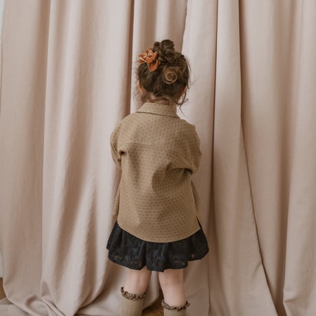kids Gather skirt / navy flower