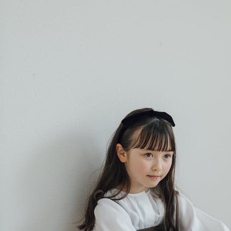 Ribbon head band / black
