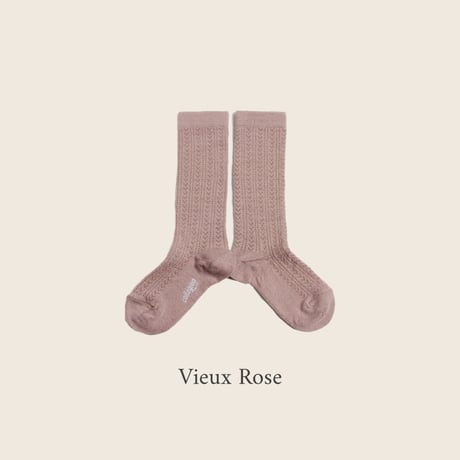 Collegien / Adèle - Pointelle Merino Wool Knee-high Socks