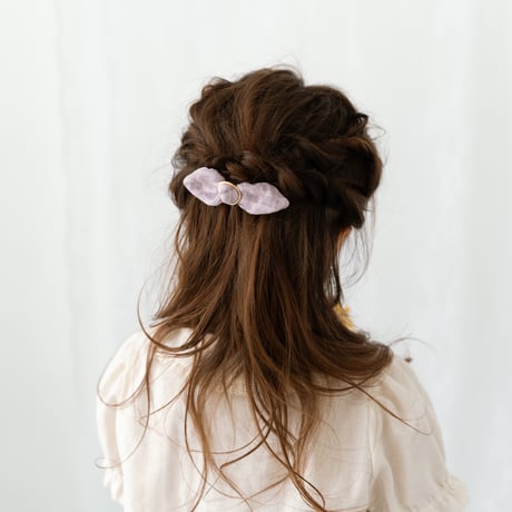 Ribbon barrette / lavender
