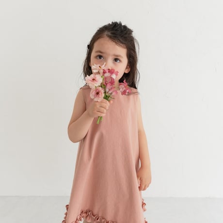 Cloudy dress / coral