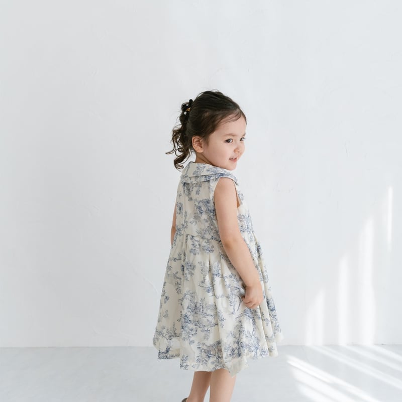 lala 子供　フォーマル　165cm lala 子供 フォーマル 165cm Lala dress / toile de jouy - vanilla