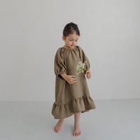 kids Summer dress / Sand brown