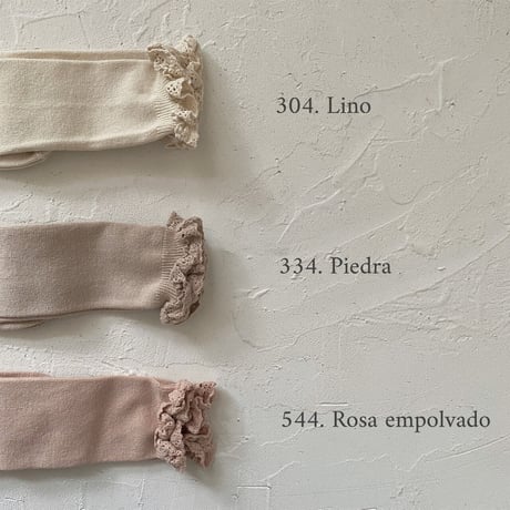 condor / Knee socks with lace edging cuff 2409-2