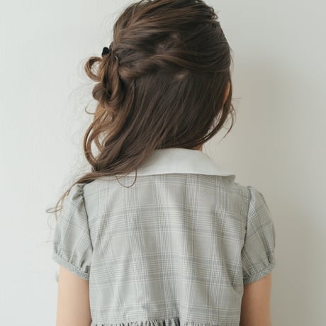 Emily dress / Quiet gray check