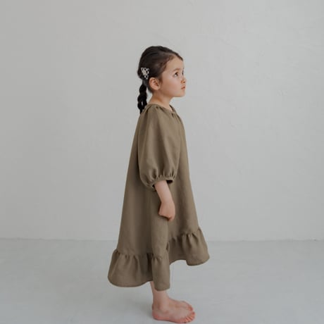 kids Summer dress / Sand brown