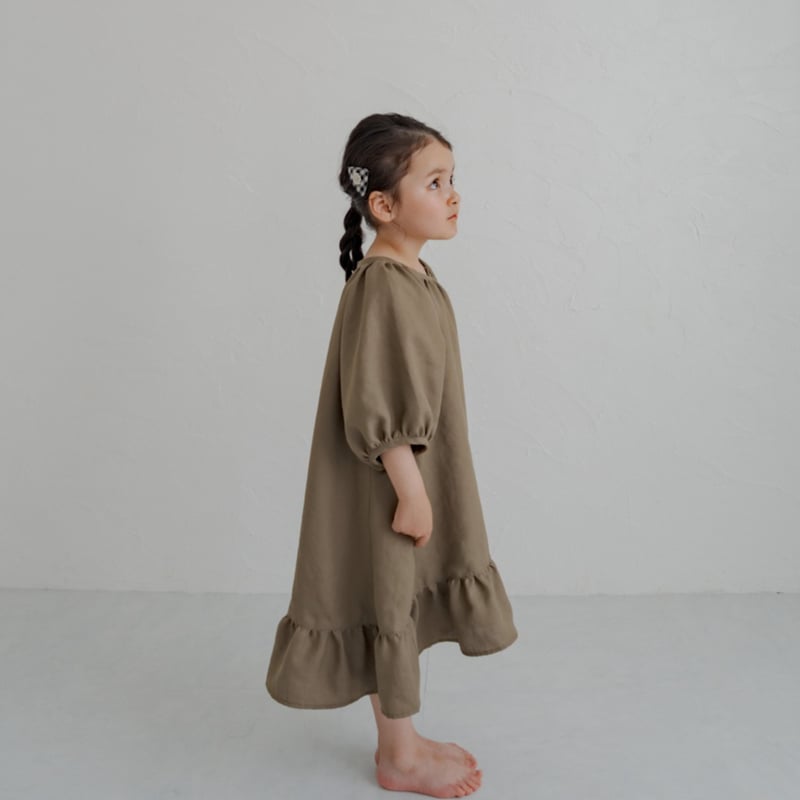 kids Summer dress / Sand brown | june -little c