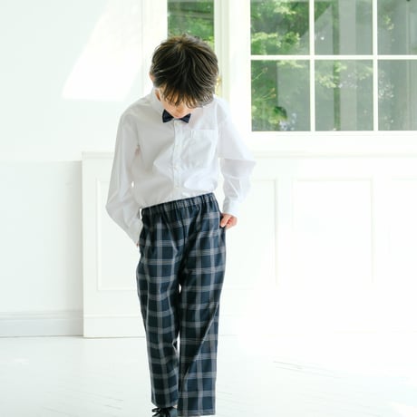 Long pants / navy check