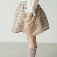 Dragee skirt / Camel check