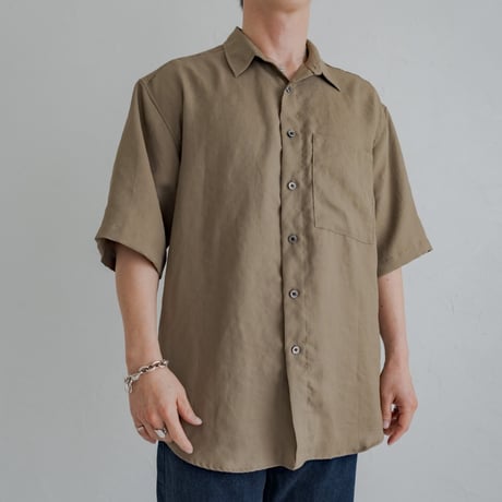 Mens Summer shirt / Sand brown