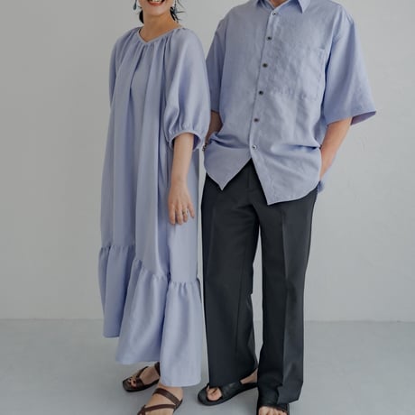 Mens Summer shirt / Powder blue