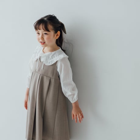 Ribbon blouse / white