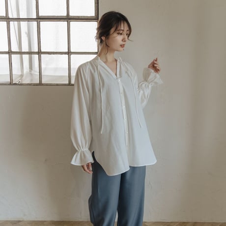 ladies Candy sleeve blouse / white