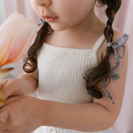 Rib mellow camisole / milk